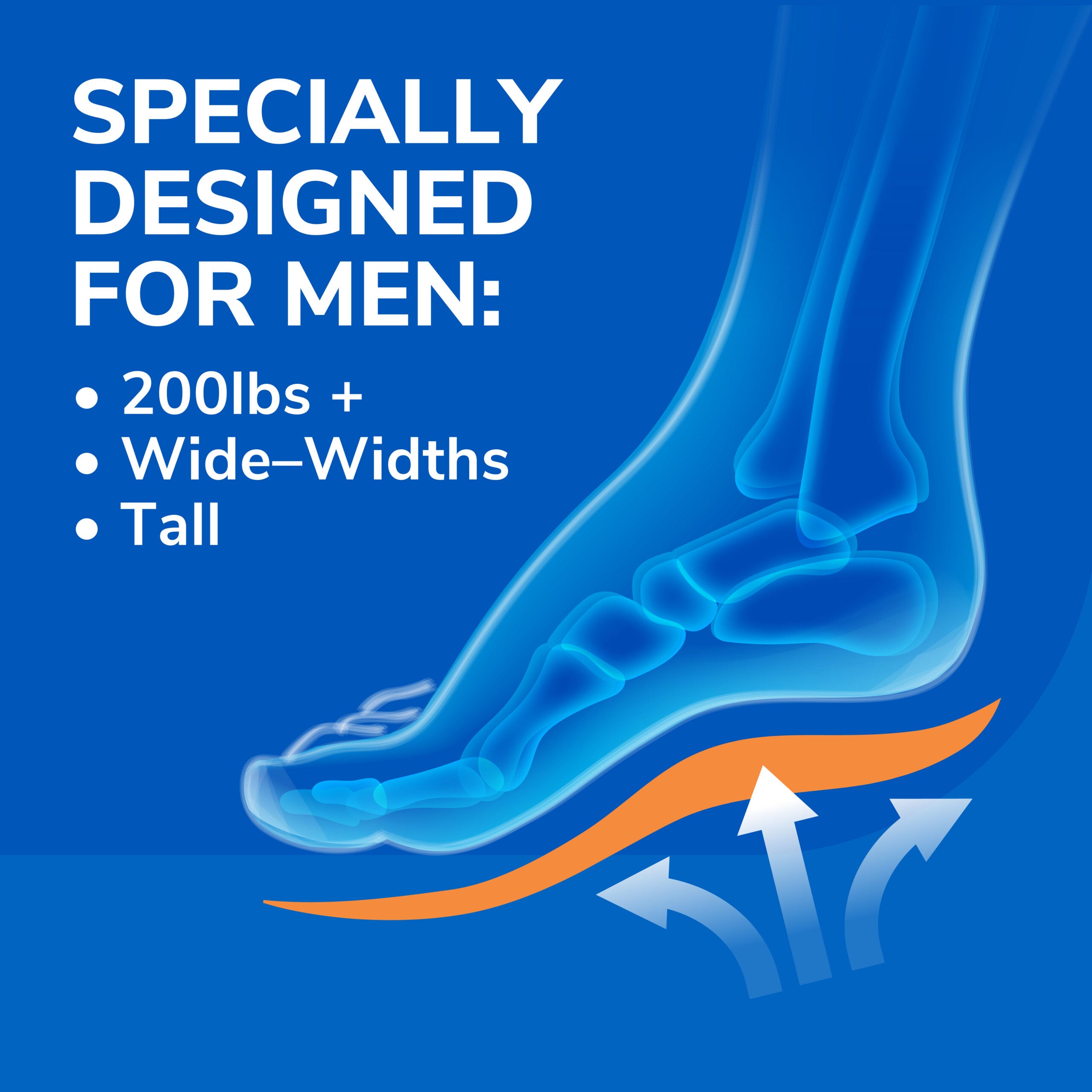 Extra Comfort All-Day Insoles with Massaging Gel® Men's - Image 5