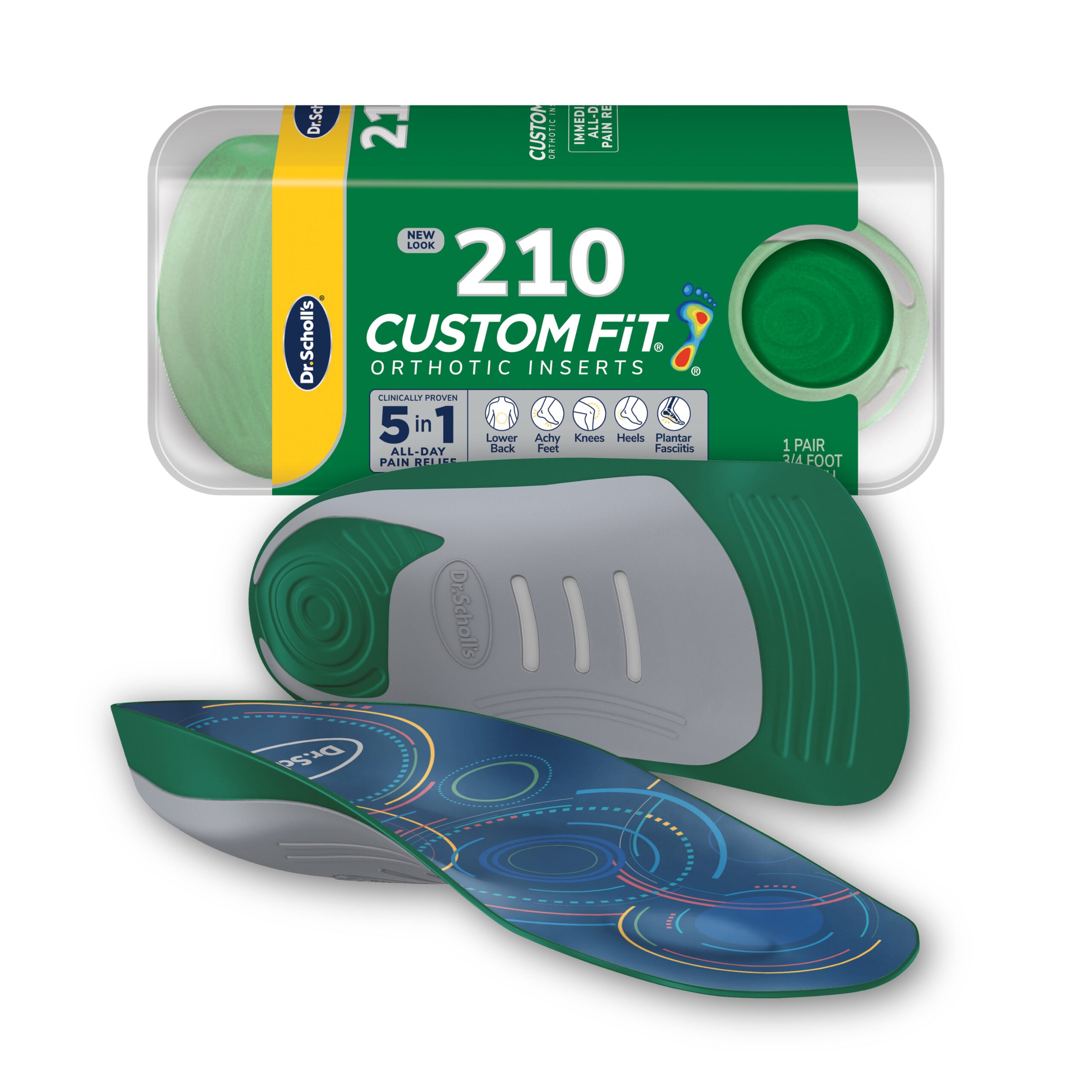 Custom FiT® Pain Relief Orthotic Inserts 3/4 Length - Image 4