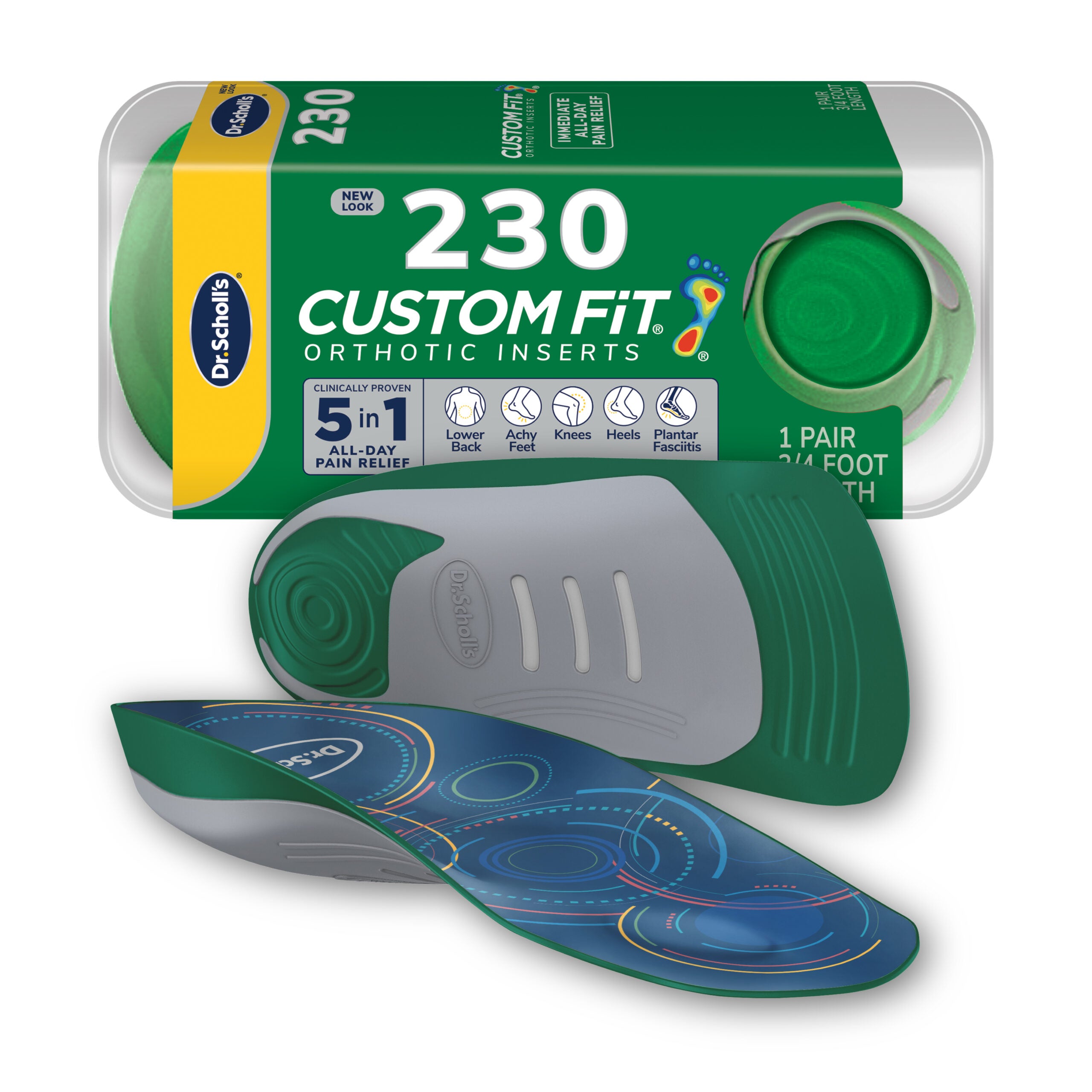 Custom FiT® Pain Relief Orthotic Inserts 3/4 Length - Image 6