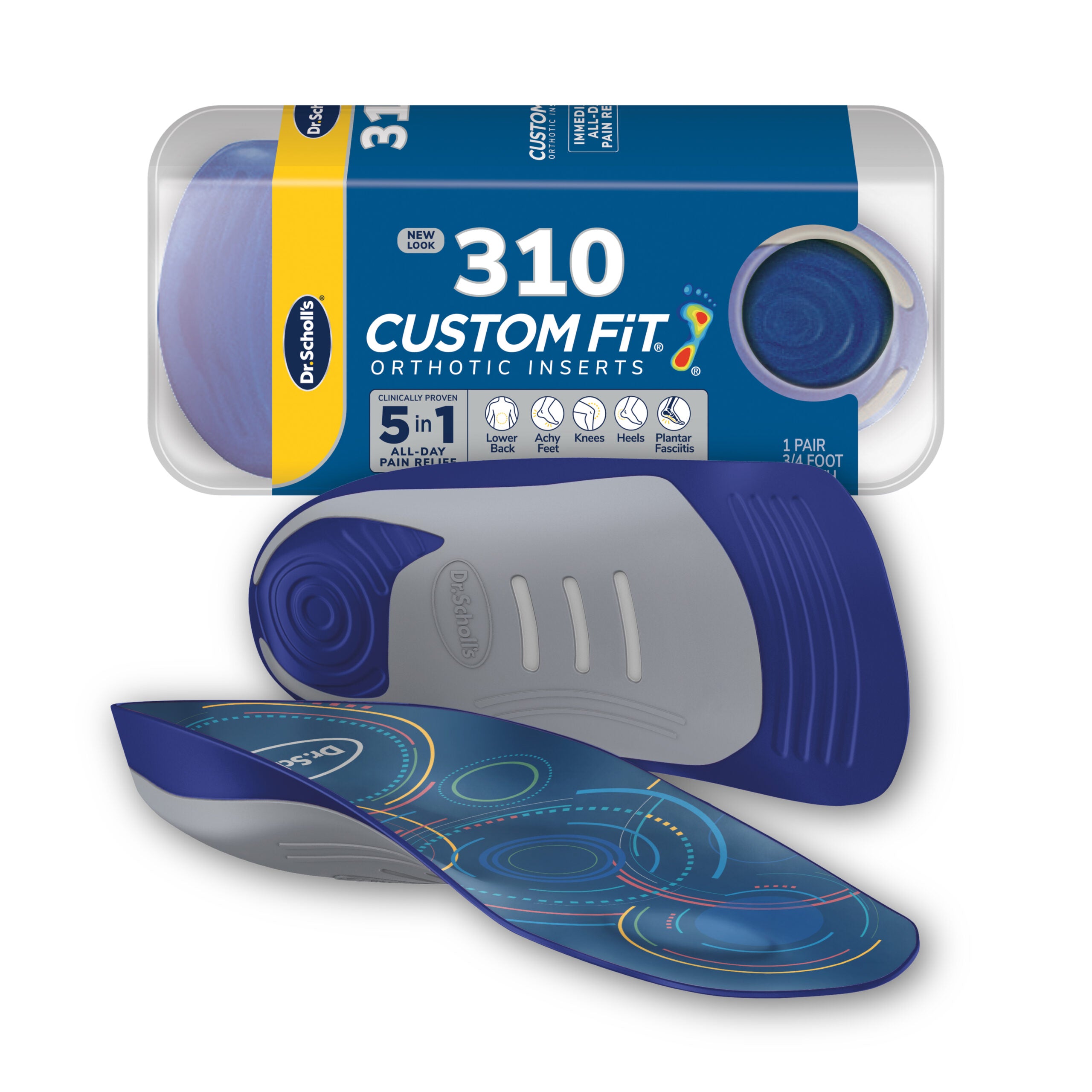 Custom FiT® Pain Relief Orthotic Inserts 3/4 Length - Image 7