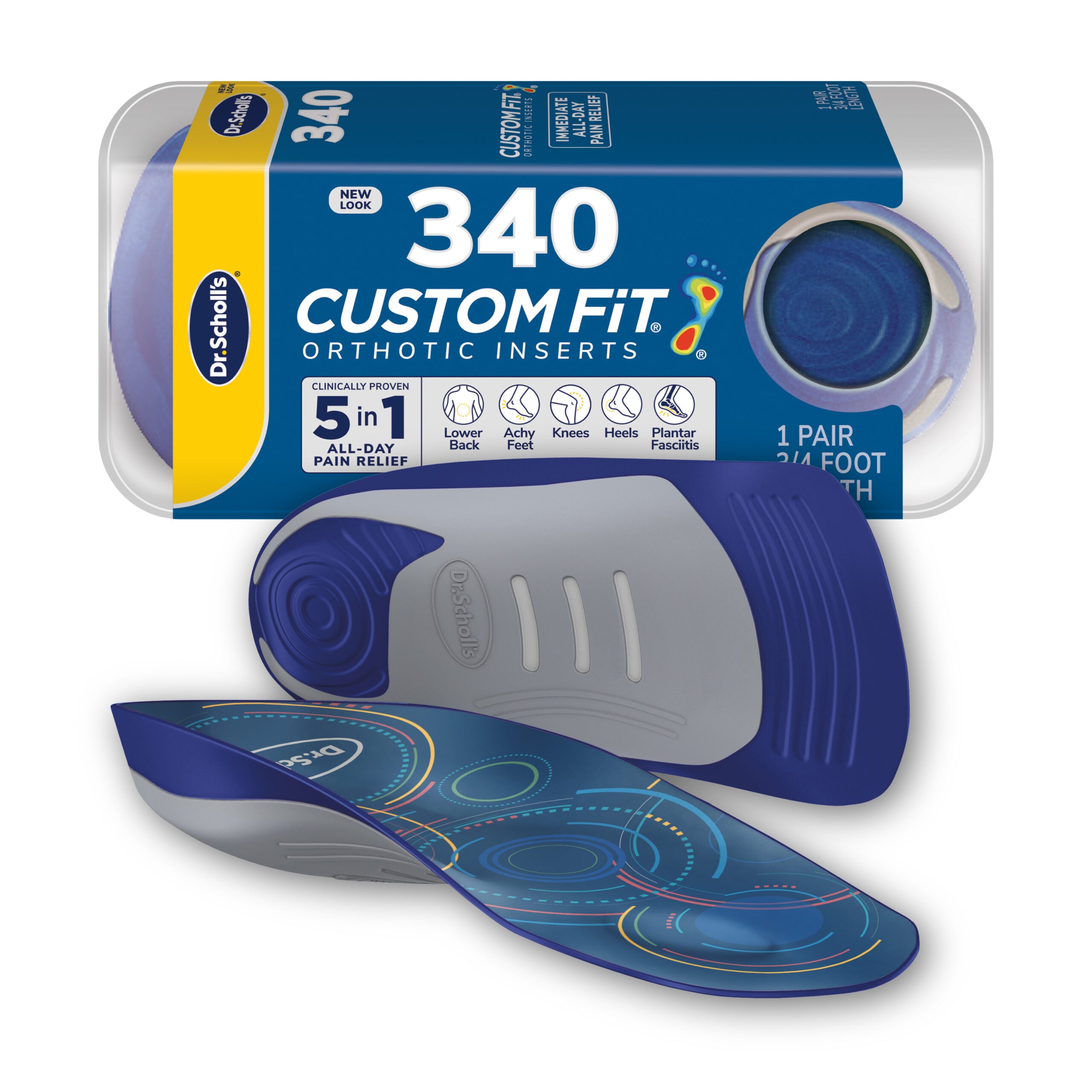 Custom FiT® Pain Relief Orthotic Inserts 3/4 Length - Image 10