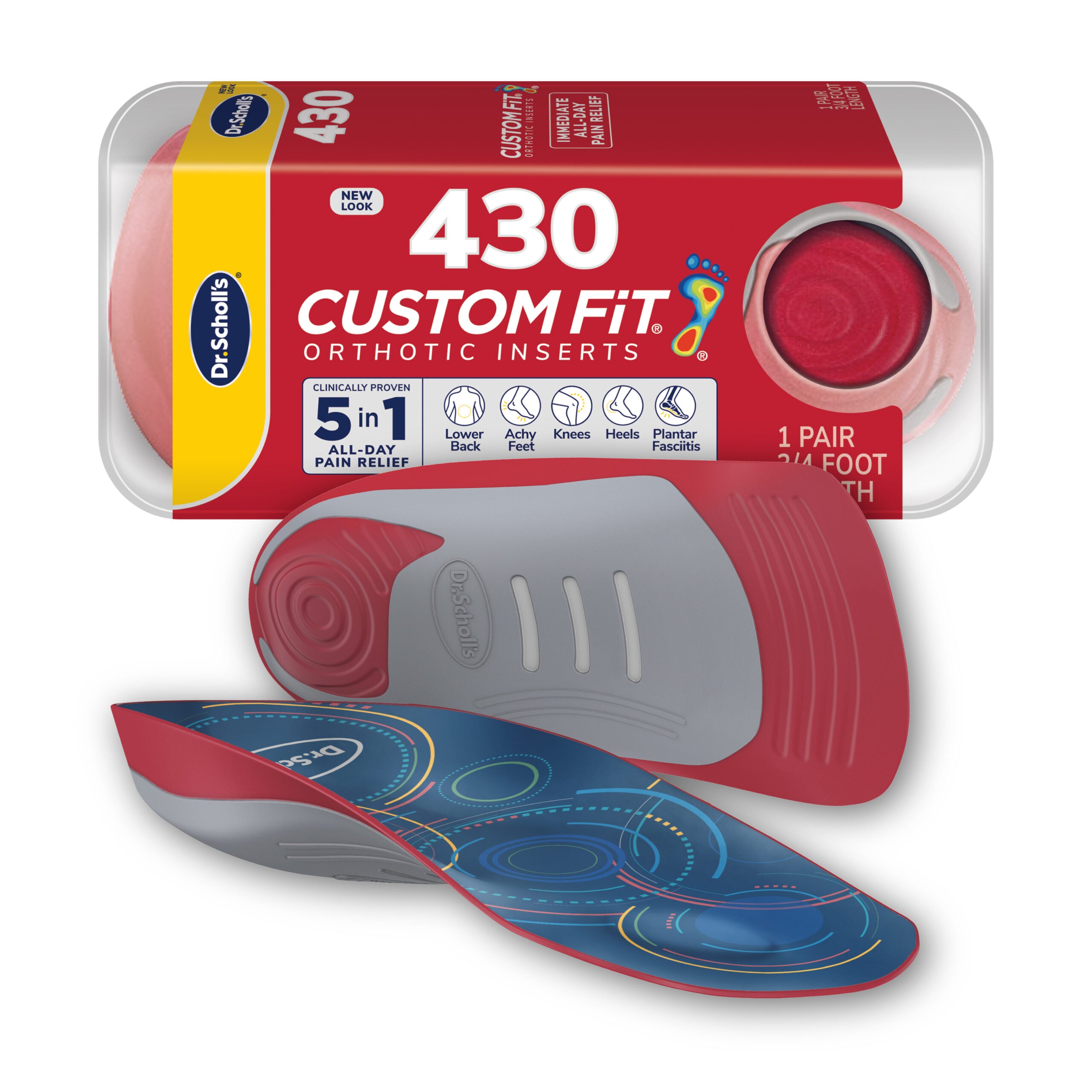 Custom FiT® Pain Relief Orthotic Inserts 3/4 Length - Image 13