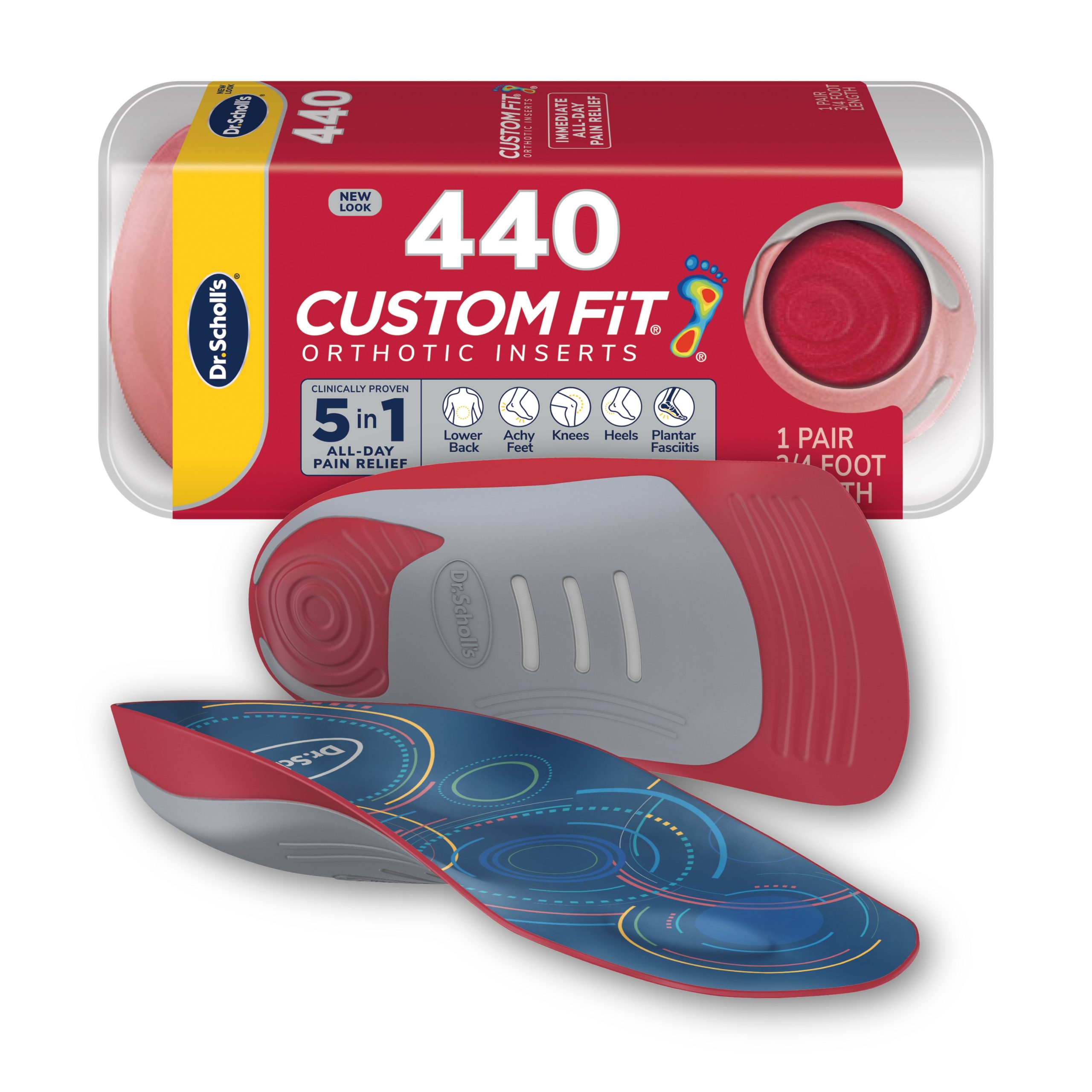 Custom FiT® Pain Relief Orthotic Inserts 3/4 Length - Image 14