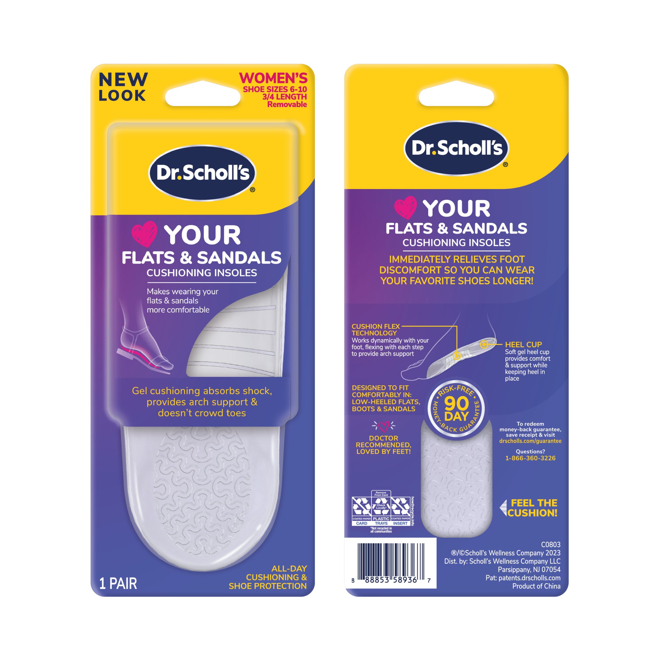 Love Your FLATS & SANDALS 3/4 Length Insoles - Image 2