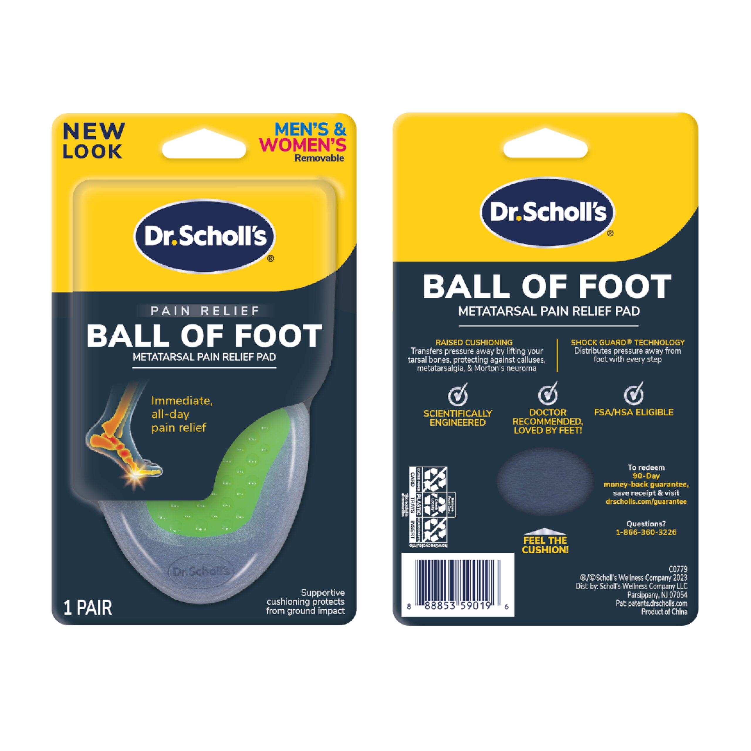 Ball of Foot Metatarsal Pain Relief Pad (3 Pack) - Image 2