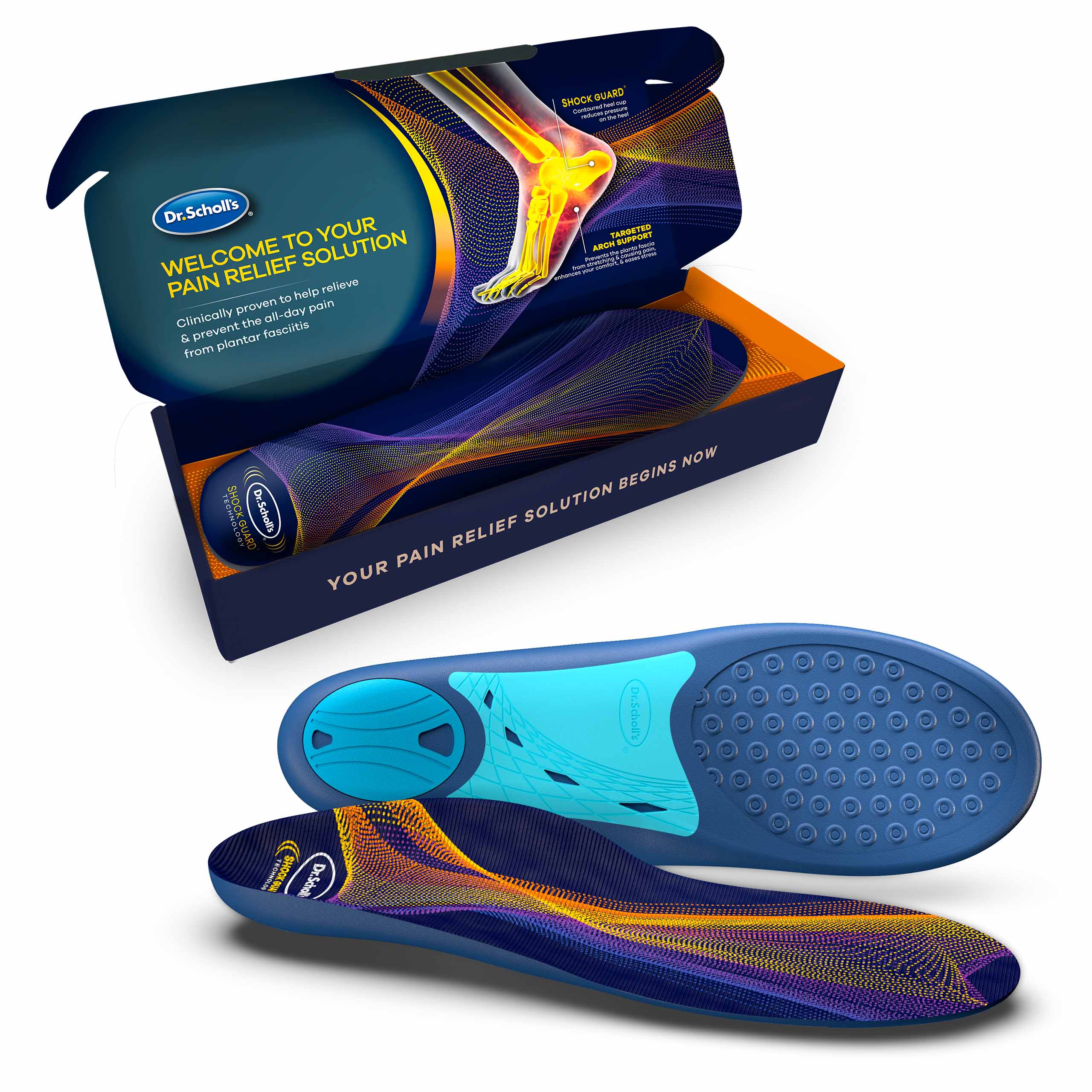 Plantar Fasciitis Pain Relief Sized to Fit Insoles